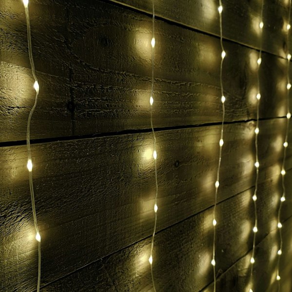 Samuel Alexander 2.1m 300 LED Indoor Outdoor Party Curtain Christmas Lights in Warm White