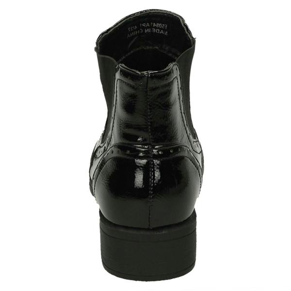 Spot On Ladies Spot On Mid Heel Ankle Boots