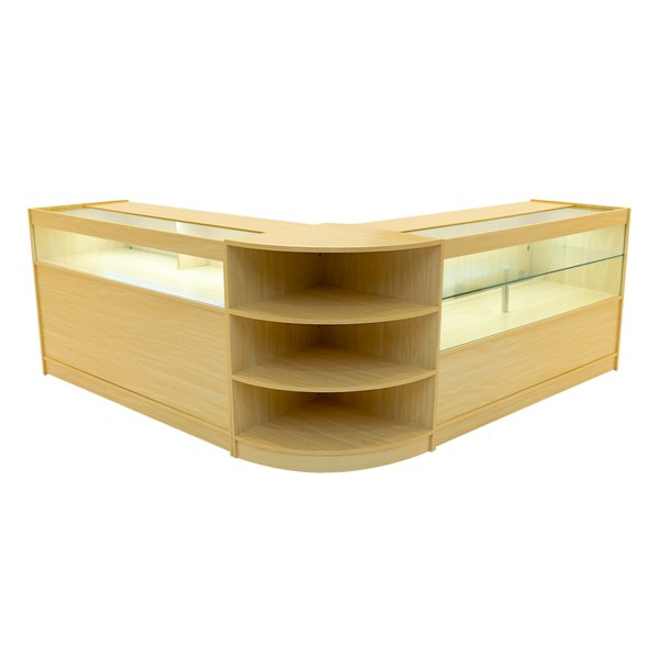 Monstershop Harmonia LED Shop Counter Set B1500, C1500 & LM60 - Maple