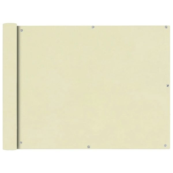 Berkfield Balcony Screen Oxford Fabric 90x400 cm Cream