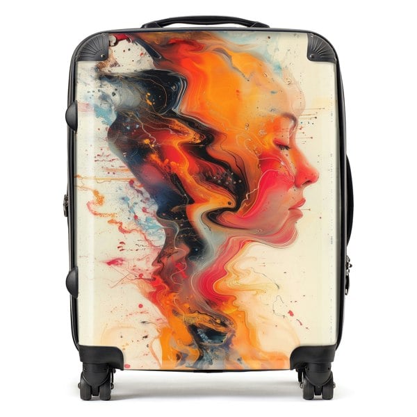 Warren Reed Geometric Vibrance Suitcase