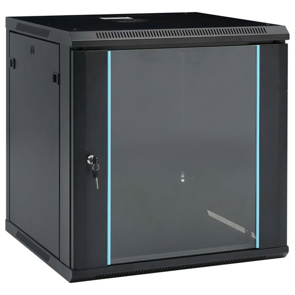Berkfield 12U Wall Mounted Network Cabinet 19 IP20 600x600x640 mm