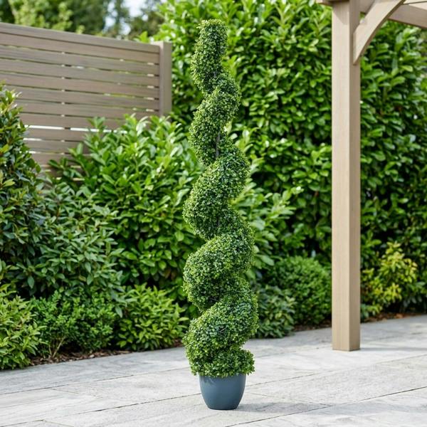 Garden Greatness Haven Artificial Twirl Topiary Tree