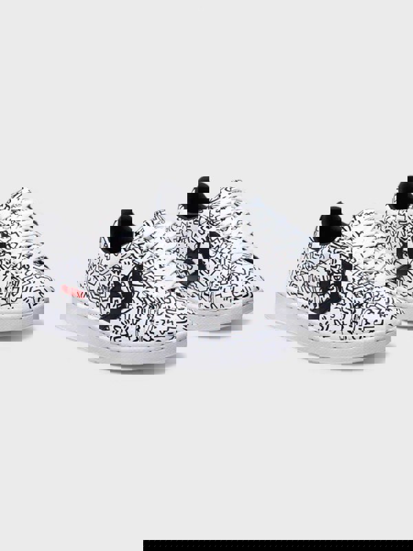 Converse x Keith Haring Pro Leather Low White Black