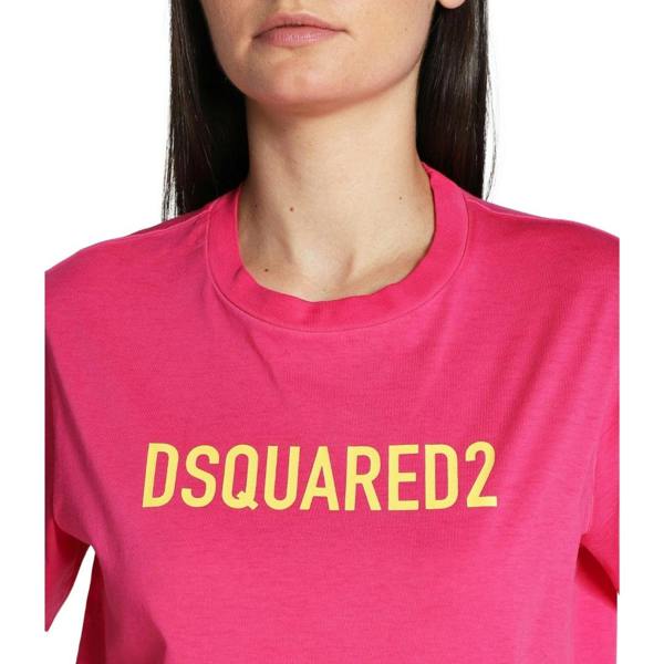DSQUARED2 Eco Dyed Easy Hot Pink  T-Shirt M
