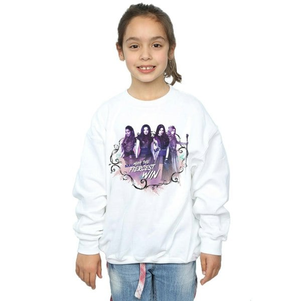 Disney Girls The Descendants The Fiercest Win Sweatshirt - White