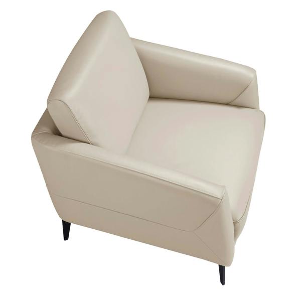 Angel Cerdá Taupe grey leather armchair 5094