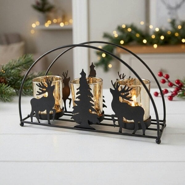 Garden Greatness Winter Woodland Arch Tealight Holder