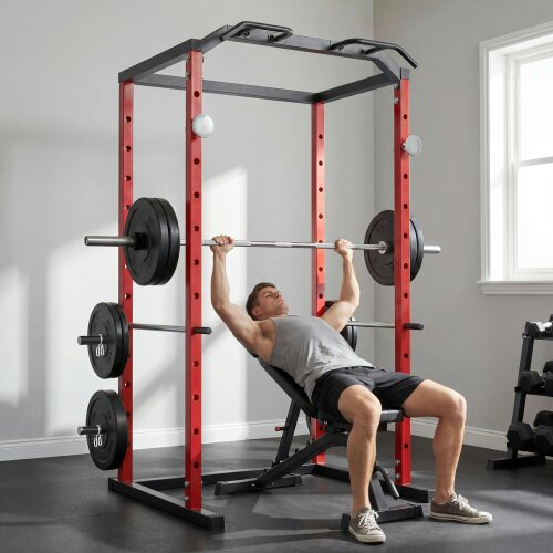 SPORTNOW Adjustable Power Tower with Pull-Up Bar & Dip Station for Home Gym