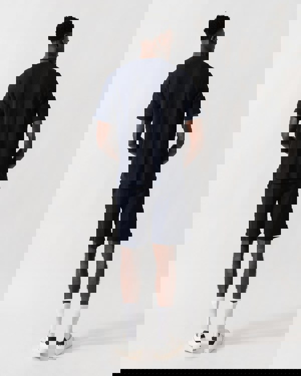 BOSS Orange Structure Mens Loungewear Shorts - Dark Blue 403