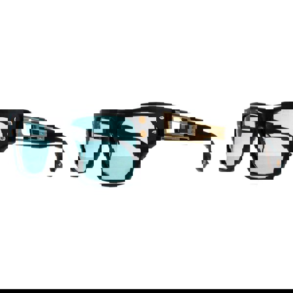 Dita Sunglasses Grandmaster Seven DTS407-A-01 Black Yellow Gold Dark Turquoise