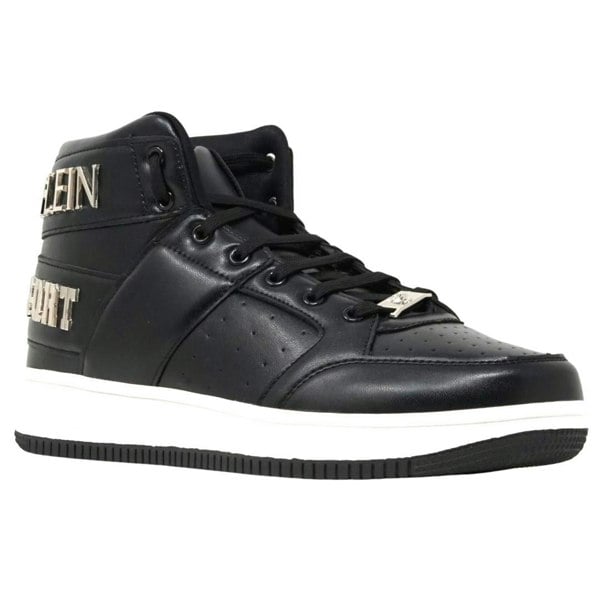 Plein Sport Hi-Top Bold Brand Sneakers - Black