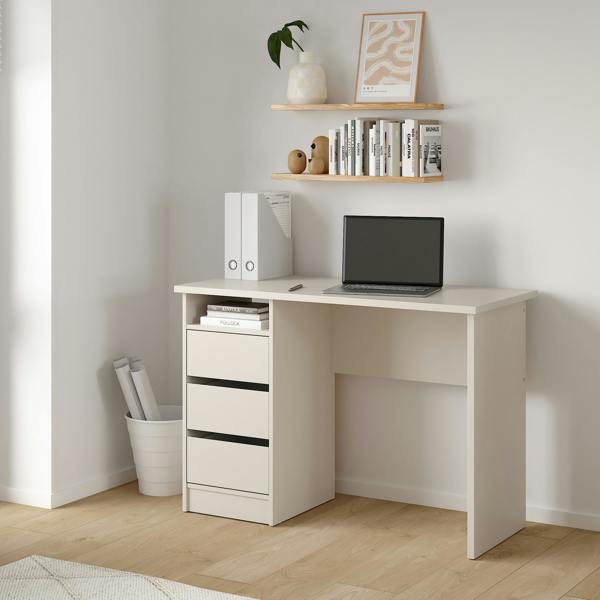Furniture To Go Function Plus Desk 3 Drawers in Cashmere