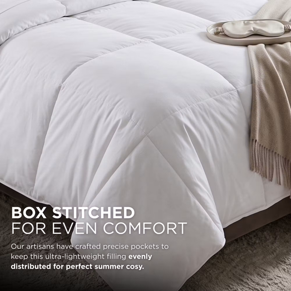 HOMESCAPES Luxury Like Down Super Microfibre All Seasons 13.5 Tog Duvet