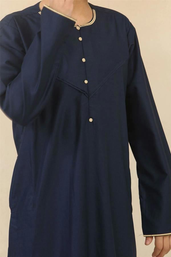 Infinity Leather Kid's Boys Omani Eid Thobe  Saudi Emirati Jubba Robe
