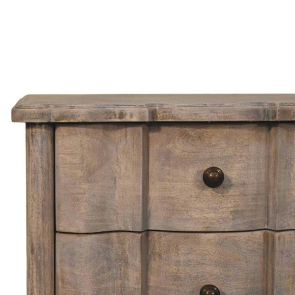 Artisan Furniture Solid Wood Beaumont Curved Nightstand