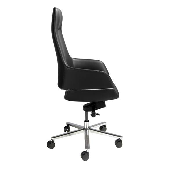 Angel Cerdá Black leatherette swivel office chair 4259