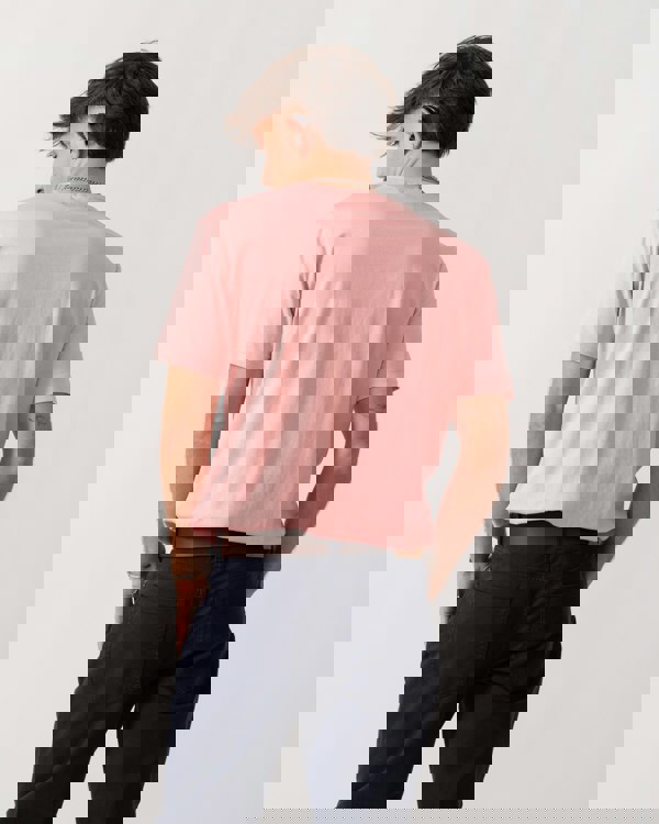 GANT Mens Regular Fit Short Sleeve Shield Logo T-Shirt - 671 Bubbelgum Pink back