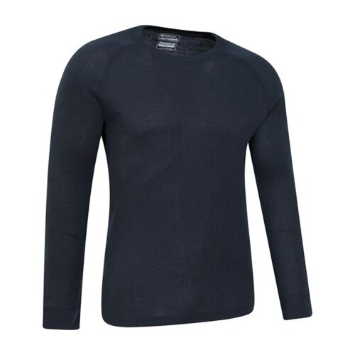Mountain Warehouse Mens Talus Round Neck Long-Sleeved Thermal Top - Navy