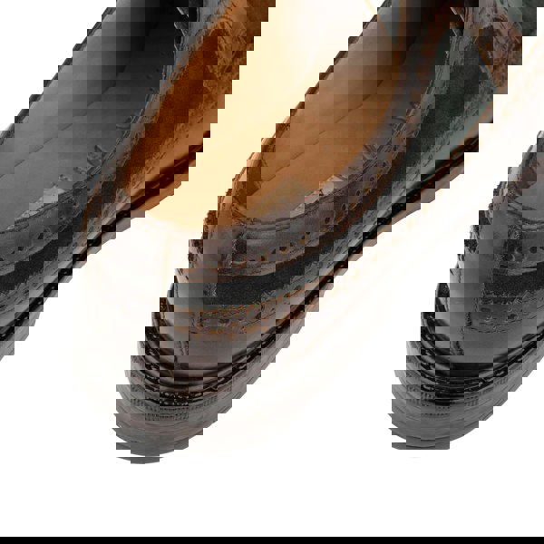 Embassy London Elwood - Khaki & Brown - Men's Leather Brogue Shoe