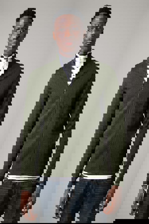 ENORSIA Mens Premium Texture Jersey Jacket