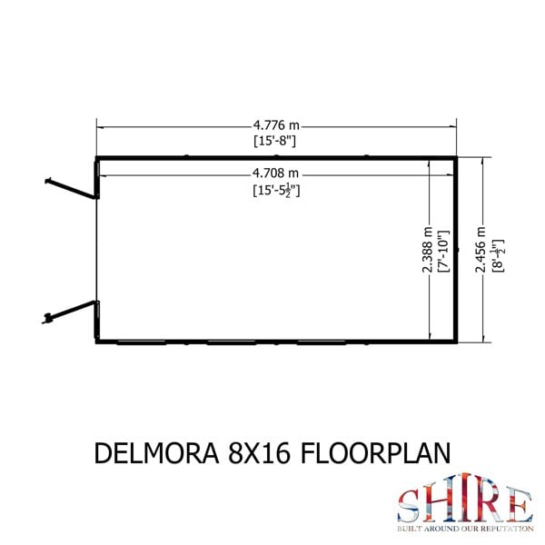Shire Delmora 8x16 Summerhouse - Best Shed