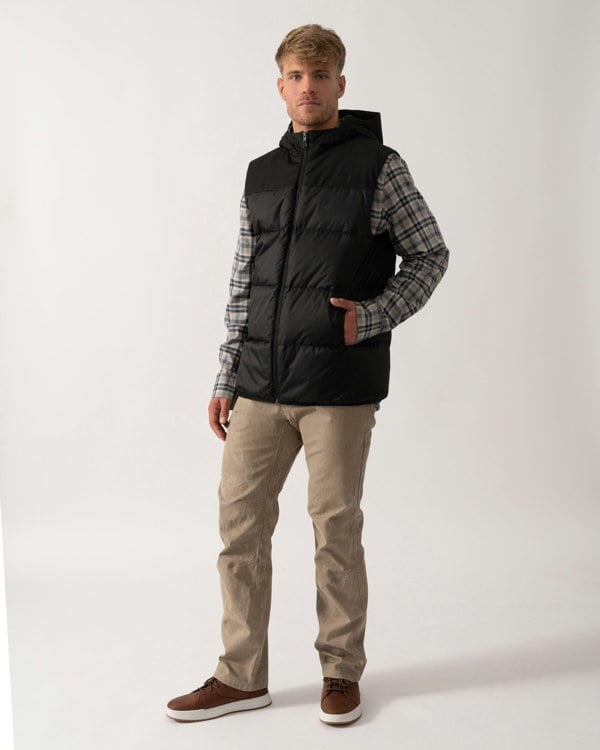 BOSS Green Block-X Mens Gilet - Black 001 - CHO - Designer Mens Gilets