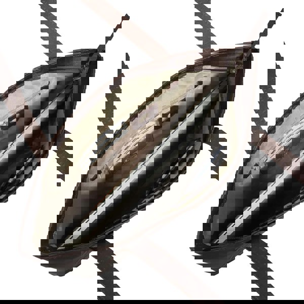 Assots London 'EVELYN' Brown Oily Chestnut Real Leather Designer Tote Work Bag