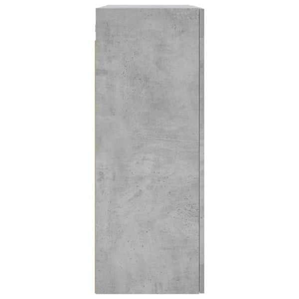 Berkfield Wall Mounted Cabinet Concrete Grey 69.5x34x90 cm