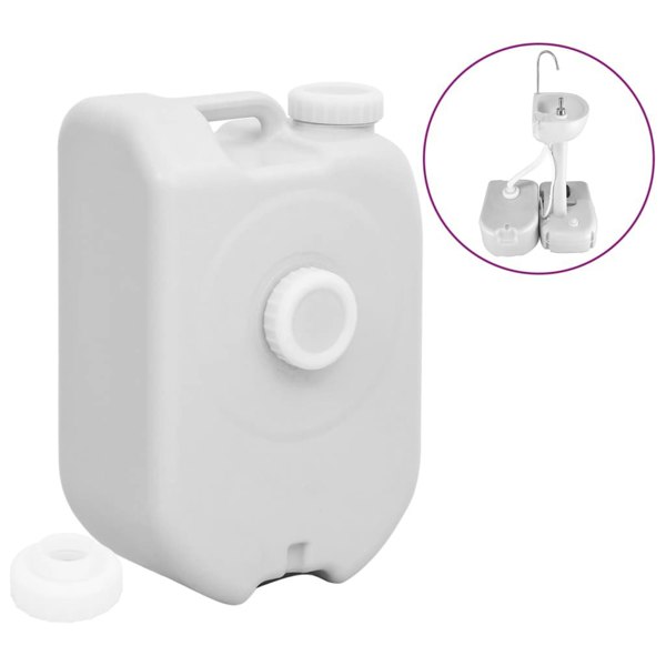 Berkfield Portable Water Tank with Adapter 24 L Grey