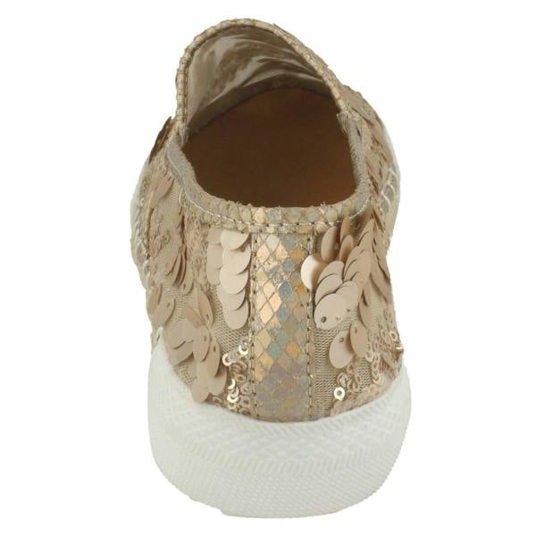 Savannah Ladies Savannah Flat Sequin Espadrilles