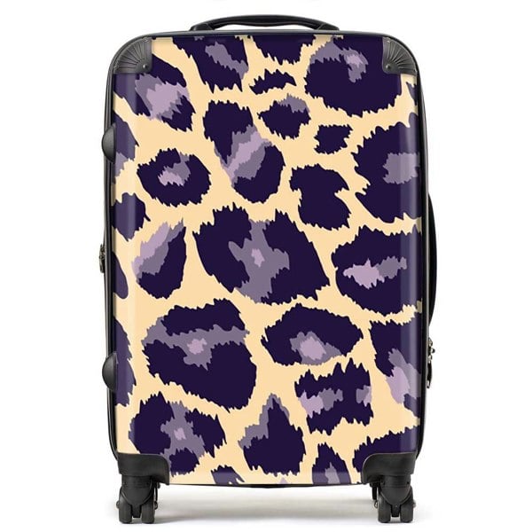 Warren Reed Leopard Print Suitcase