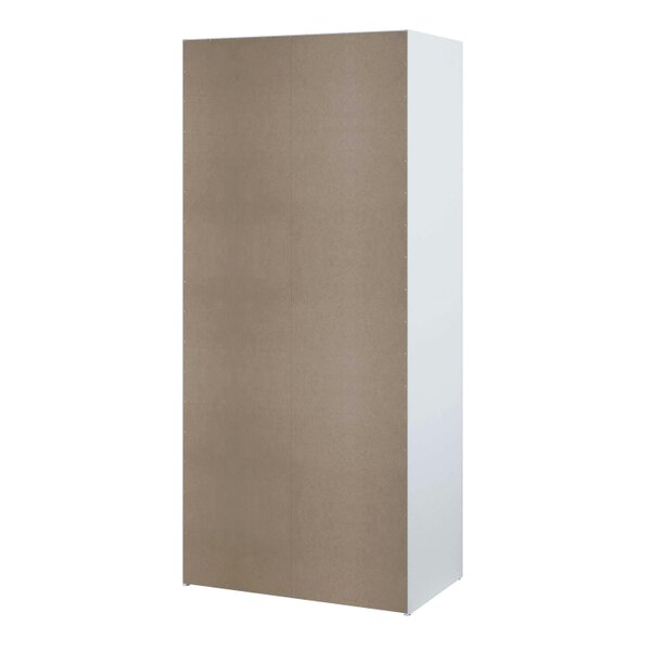 Wyld Haus Munich White Wooden Sliding Door Wardrobe 2 Doors 3 Shelves
