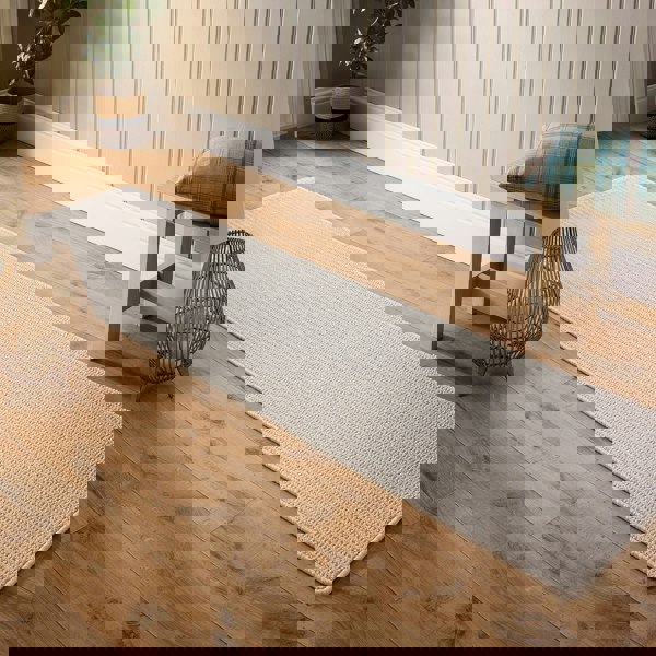 My Mat Sculptured Washable Waffle Texture Ivory