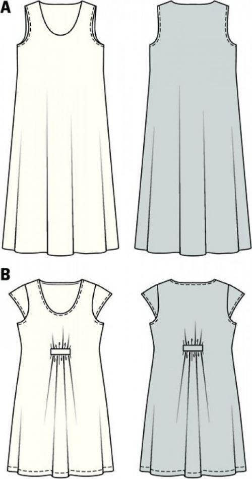 Burda Sewing Pattern 7100 Dresses For Women, 18 to 34 - Easy