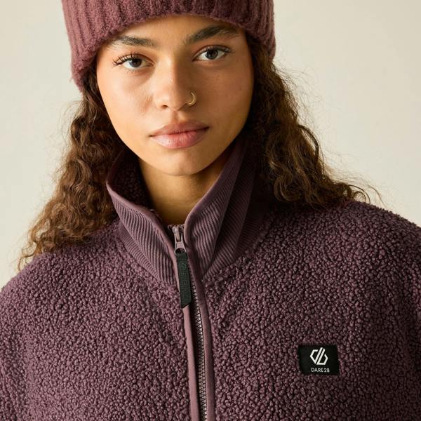Dare 2B Womens/Ladies Zephyr Borg Fleece Jacket - Huckleberry - 