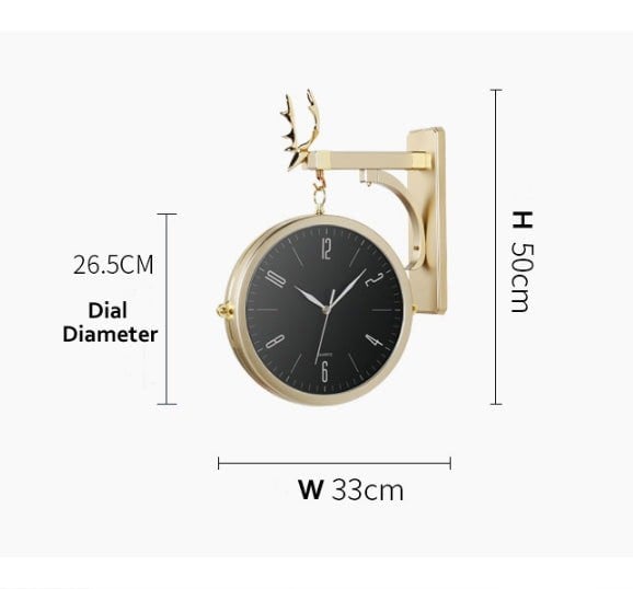 The Alley Clock, Gold Or Sliver-Weilai-Weilai Concept