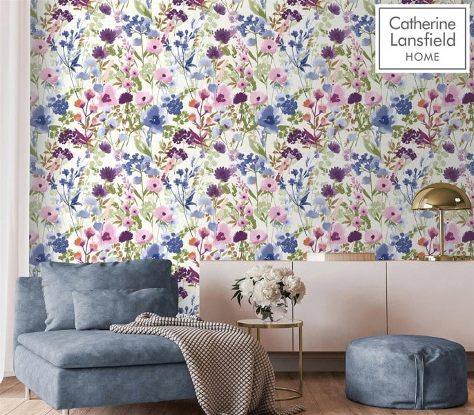 Muriva Countryside Floral Multi Wallpaper
