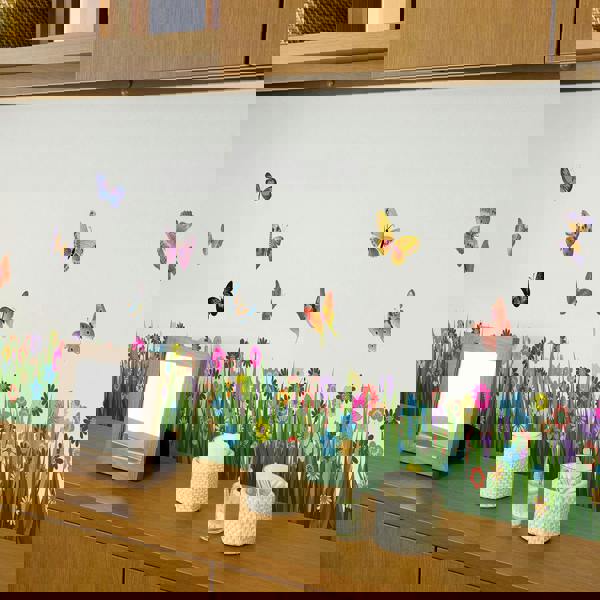 WALPLUS WS5031 - Colourful Butterflies Grass