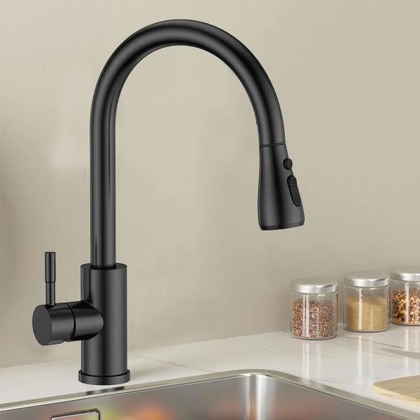 Havendro 360° Swivel Pull Out Kitchen Sink Mixer Tap Modern Single Lever Mono Tap