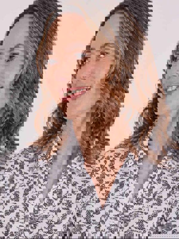 TIGI Etched Leaf Mock Shirt