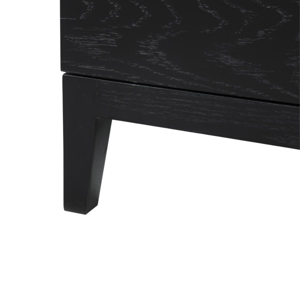 Orchid 3 Drawer Chest - Wenge (Black Stained Oak) / Marble 