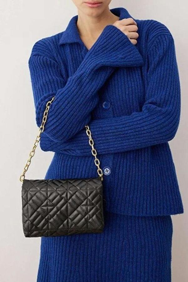 WOVCOR Quilted Chain Strap Hand and Shoulder Bag