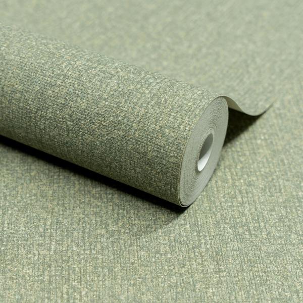 Grandeco Boutique Monroy Semi Plain Effect Luxury Weight Embossed Wallpaper,  Sage Green