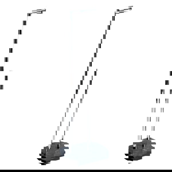 Showerdrape Octavia Grey Marble & Chrome Toilet Roll Holder & Spare Paper Holder Combination