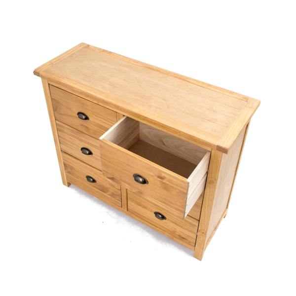Cabinet Bits Lugo 6 Drawer Chest of Drawers Brass Cup Handle