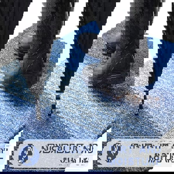 Anyhouz Anymat Doormat Brown Stripe Non Slip Dirt Resistant Mat For Kitchen And Bathroom