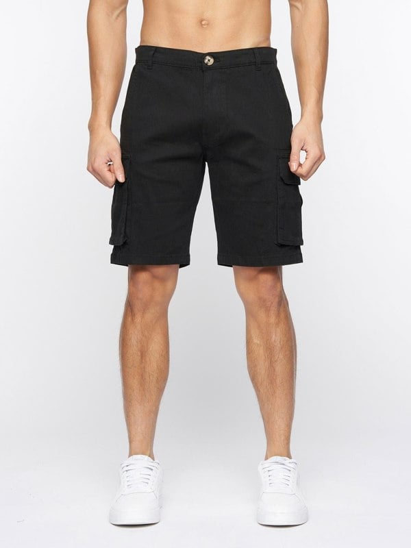 Crosshatch Frentons Cargo Shorts Black