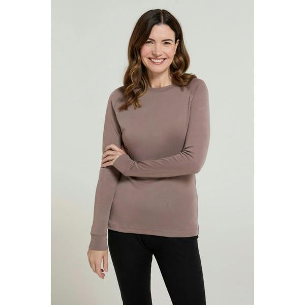 Mountain Warehouse Womens Talus Long-Sleeved Top - Dark Beige