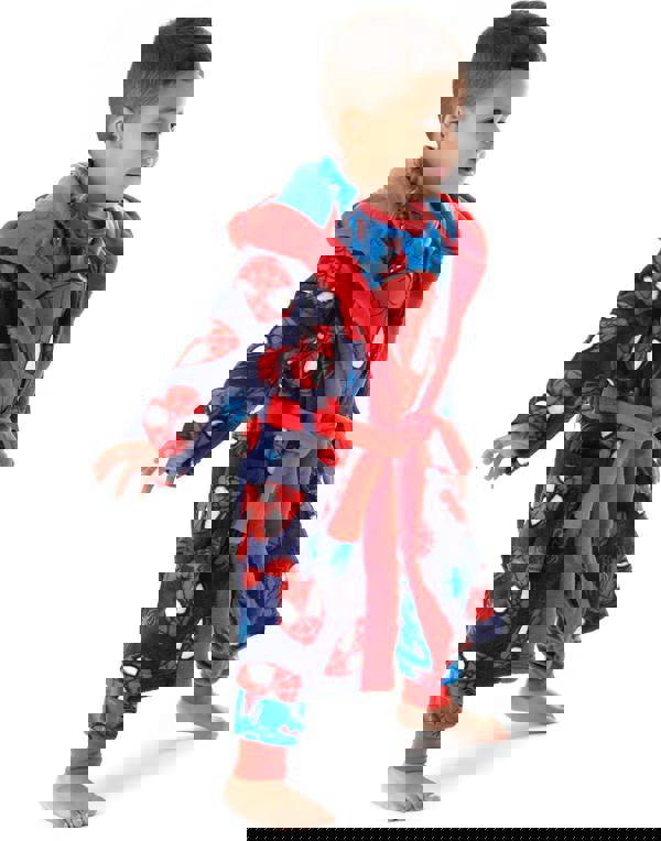 Marvel Boys Blue Spider-Man Bathrobe